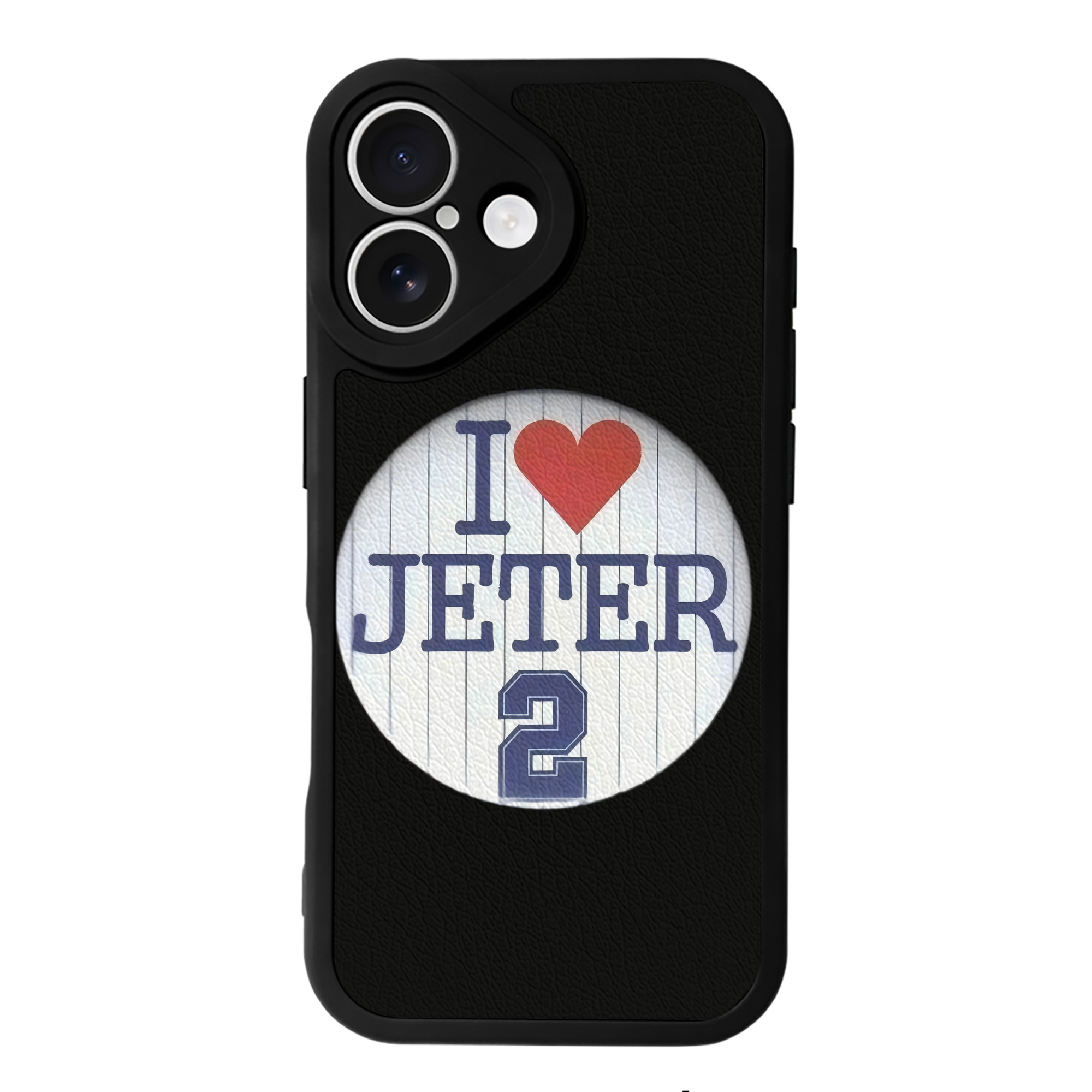 Derek Jeter 2 IPhone 16 Silicone Leather Case – UV Print, Lambskin Texture – Perfect Fit, Wireless Charging Compatible, Scratch Resistant, Precise Cutouts – Stylish Protection For IPhone 16